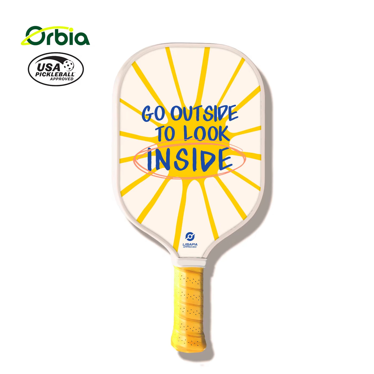 Orbia Pickleball Paddle with Carbon Surface USAPA Approve Carbon Fiber Pickleball Racket Honeycomb Core Pickleball Paddle