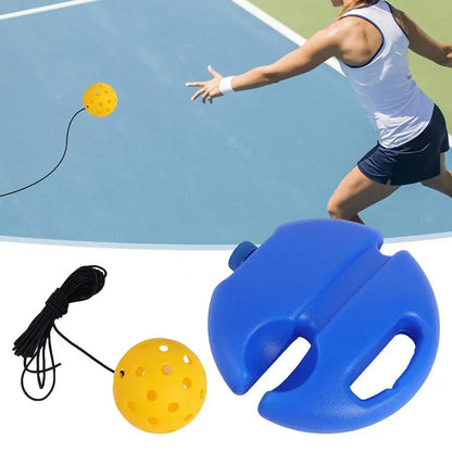 Professional Pickleball and Tennis Trainer Rebound Ball with String Baseboard for Self-Study and Training Enhancement