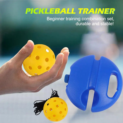 Professional Pickleball and Tennis Trainer Rebound Ball with String Baseboard for Self-Study and Training Enhancement