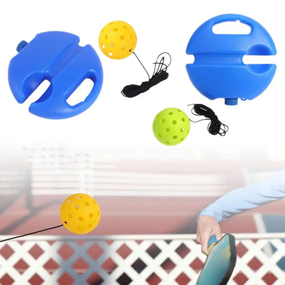 Professional Pickleball and Tennis Trainer Rebound Ball with String Baseboard for Self-Study and Training Enhancement