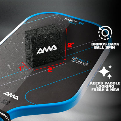 AMASPORT Pickleball Paddle Eraser - Durable Rubber Cleaner for Stains and Scratches, Effective Racket Cleaning Accessory